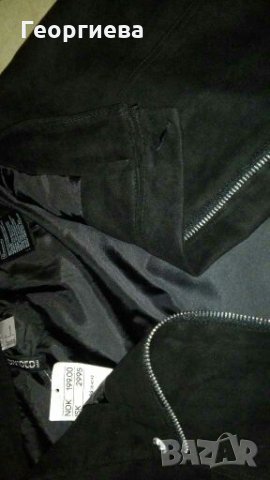 Черна пола H&M, имитация на велур🌹🍀XS,S🌹🍀арт.840, снимка 5 - Поли - 30420113