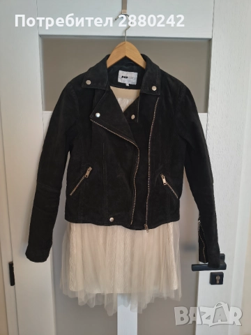 Яке, естествен велур + пола от тюл с две лица, снимка 4 - Якета - 52947441