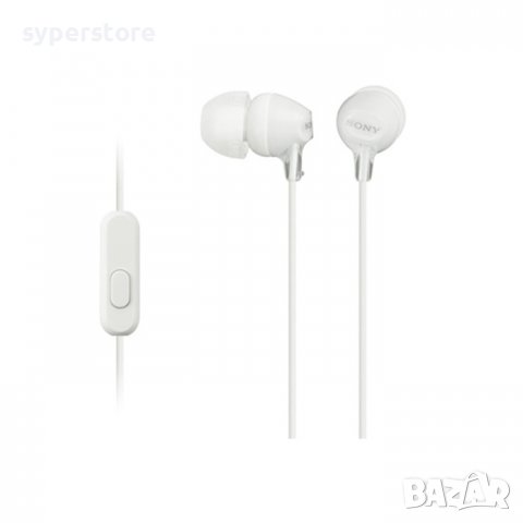 Слушалки тапи Sony MDREX15APW.CE7 White SS300851
