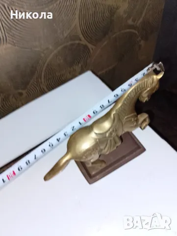 Кон  от месинг, снимка 2 - Други ценни предмети - 48973333