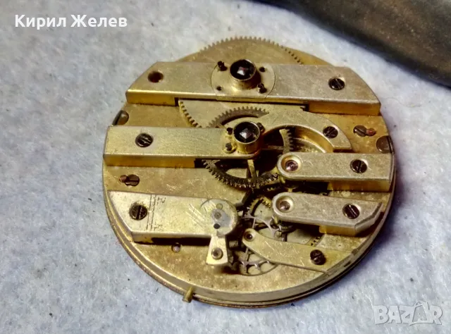 МЕХАНИЗЪМ от РЯДЪК СТАР КОЛЕКЦИОНЕРСКИ ШВЕЙЦАРСКИ ДЖОБЕН ЧАСОВНИК с РИМСКИ ЦИФЕРБЛАТ 49629, снимка 11 - Антикварни и старинни предмети - 48578727