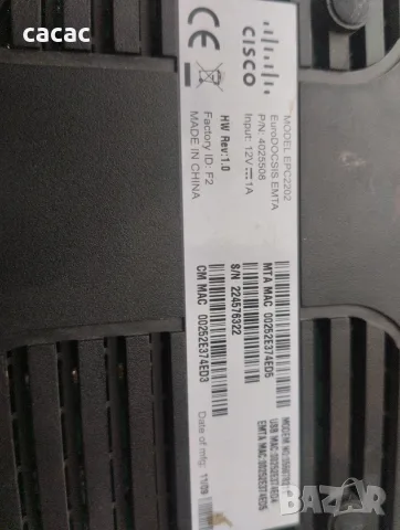 модем приемателно устройство CISCO EPC 2202, снимка 2 - Мрежови адаптери - 56224268