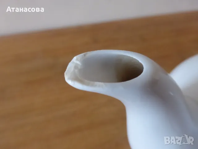 Руски порцеланов чайник Дулево 1988 г, снимка 6 - Аксесоари за кухня - 48543259