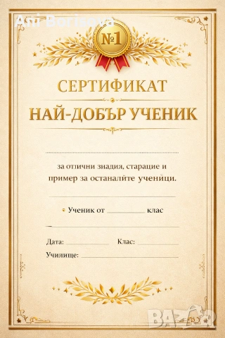 Персонализирани грамоти, сертификати и подаръци за ученици, снимка 5 - Други услуги - 53945745