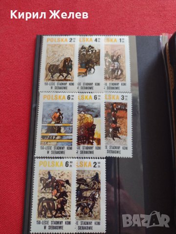 Пощенски марки чиста серия без печат Конен спорт през вековете поща Полша редки за КОЛЕКЦИЯ 38176