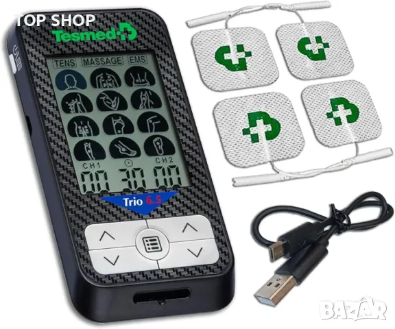 Уред за облекчаване на болка и мускулна стимулация TESMED Trio 6.5 TENS/ EMS