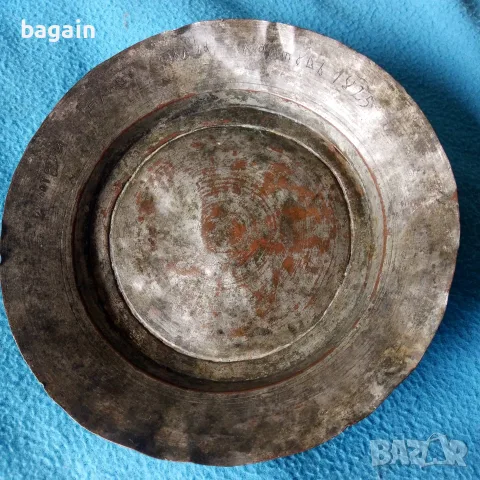 Охридь, 1825 г, чиния , снимка 5 - Антикварни и старинни предмети - 56441649