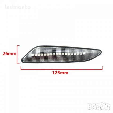 LED мигач страничен бягащ мигачи Alfa Romeo 156 147 Fiat Tipo Lancia Delta кристални, снимка 8 - Части - 38363310