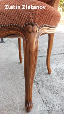 Запазена е!!!Маса с 6 стола стил Луи XV!, снимка 16 - Маси - 51178318