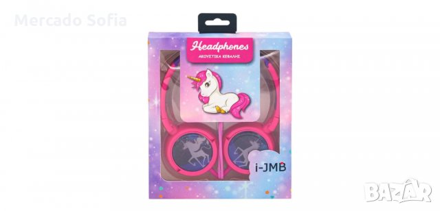 Детски стерео слушалки Розов еднорог, снимка 5 - Слушалки, hands-free - 34128548