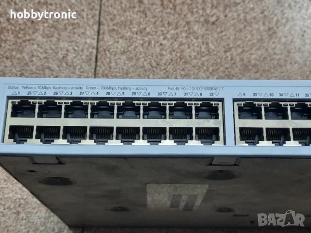 3Com switch 48+2 port, 50 портов суич 1U, снимка 2 - Суичове - 49307651