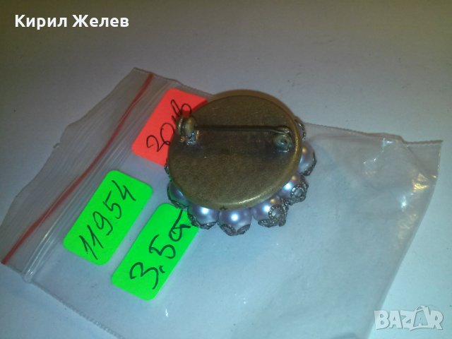 БРОШКА ФИЛИГРАН ПЕРЛИЧКИ БРОНЗ ПОСРЕБРЕНА 11954, снимка 2 - Други - 29815004