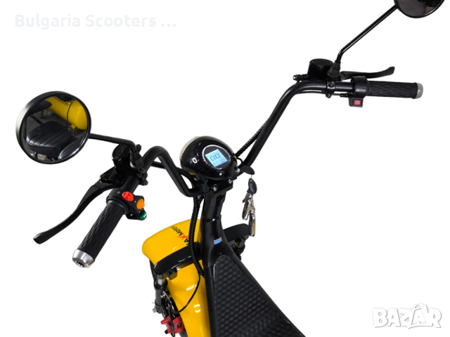 Електрически Скутер BIG Harley 1500W MaXmotors Yellow, снимка 6 - Мотоциклети и мототехника - 44659772