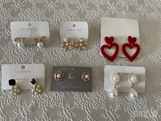 Нови обеци, колиета, пръстени, гривни на цена до 10 лв, снимка 4 - Обеци - 52060815