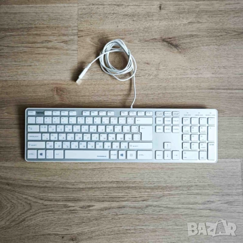 Клавиатура Hama ROSSANO - USB, бяла, с кирилица