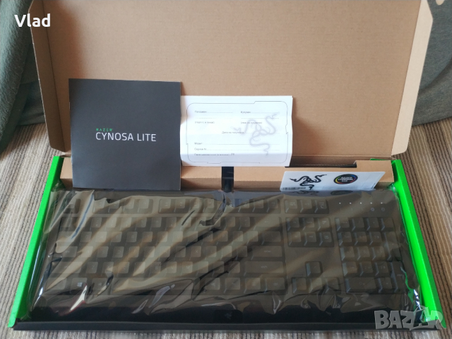 Razer Cynosa Lite US Геймърска клавиатура, снимка 3 - Клавиатури и мишки - 44698551