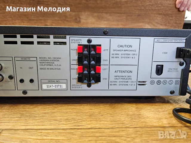 Ресивър Harman/Kardon HK3450 – Американска аудиофилска класика за ценители, снимка 10 - Ресийвъри, усилватели, смесителни пултове - 56268394