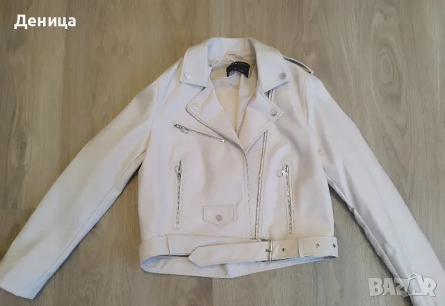 Кожено Бежово яке ХЛ размер цена 70лв 