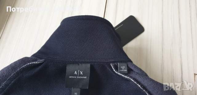  Armani Exchange A/X  Milano Full Zip Oversize Mens Size XS НОВО! ОРИГИНАЛ! Мъжко Горнище!, снимка 14 - Спортни дрехи, екипи - 51924520