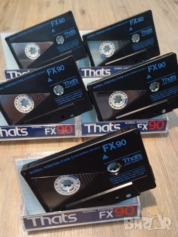 Лот от 5 бр аудио касети That's FX 90 нормални ленти