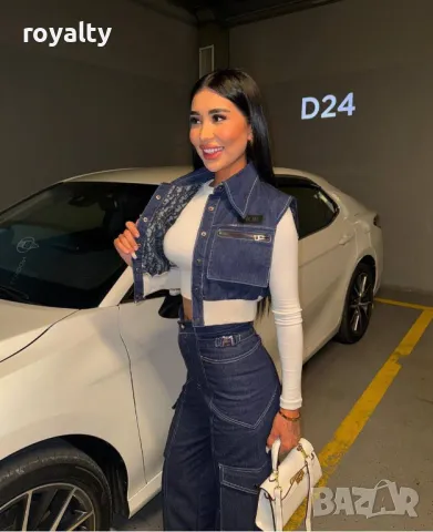 Дамски дънков комплект 