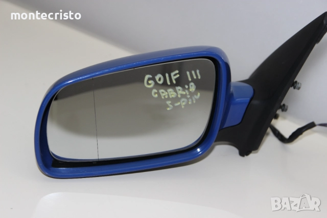 Ляво огледало VW Golf 3 кабрио cabrio (1992-1998г.) 5 пина Голф III, снимка 2 - Части - 51440323