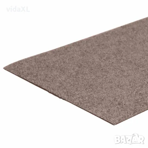 vidaXL Изтривалки за стълби, самозалепващи се, 15 бр., 60x25 см, светлокафяви, правоъгълни, снимка 6 - Изтривалки - 56146819
