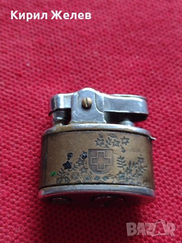 СТАРА РЯДКА КОЛЕКЦИОНЕРСКА ЗАПАЛКА МЕТАЛНА МИНИАТЮРА ШВЕЙЦАРИЯ УНИКАТ ЗА ЦЕНИТЕЛИ 22073 
