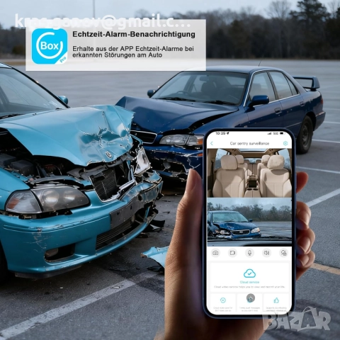 видеорегистратор за предно и вътрешно, 1080P с 4G LTE дистанционно, снимка 3 - Друга електроника - 52699213