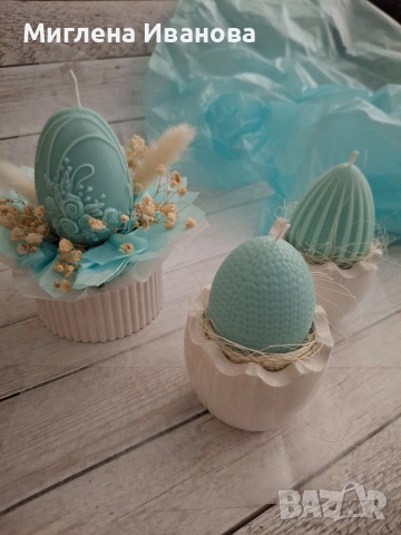 ароматни соеви свещи великденски яйца, снимка 2 - Декорация за дома - 53955028