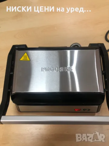 Контактен грил 2в1 PROGRESS 1000W, незалепващо покритие, снимка 3 - Скари - 48210667