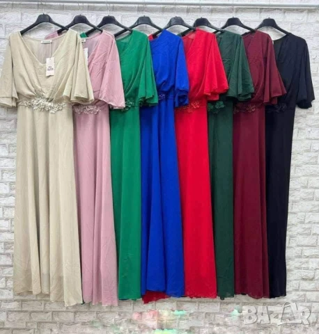 💐Дълги официални рокли с нежни цветя  