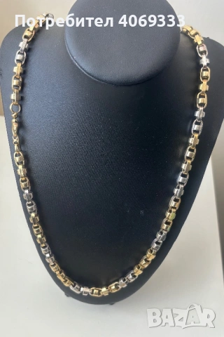 Златен ланец 37.03гр 14к 66см, снимка 2 - Колиета, медальони, синджири - 54175786