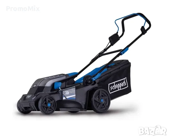 Акумулаторна косачка Scheppach BC-MP380-X 20V 38см Косене Събиране на трева Мулчиране, снимка 5 - Градинска техника - 55722483