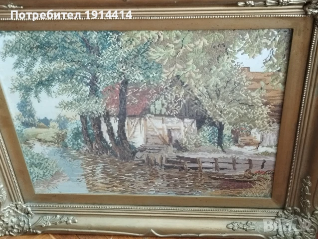 Гоблени по Вилер прецизно ушити по поръчка от специалист с DMC конци, снимка 10 - Гоблени - 50590555