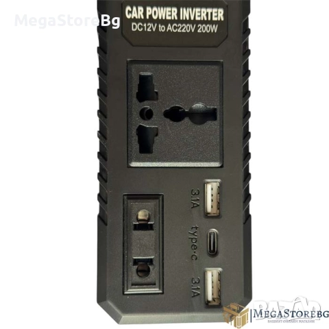 Преобразувател на напрежение 1666 12v/220v 200w, снимка 3 - Аксесоари и консумативи - 52071267