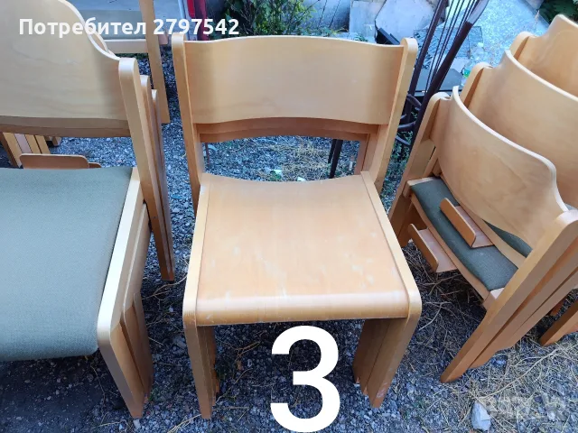 Дървени столове А151, снимка 4 - Столове - 56152896