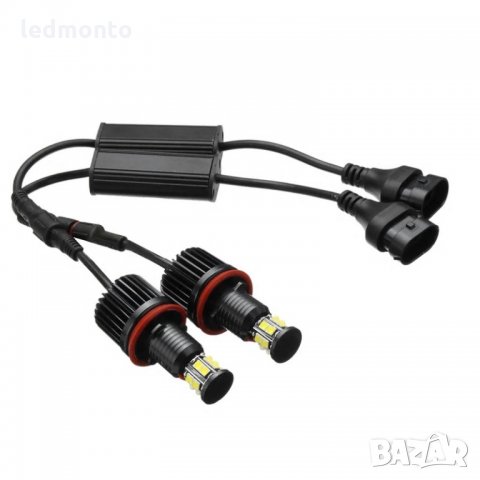 H8 LED ангелски очи Halo Ring лед крушка, angel eyes за BMW за E82 E90 E92 E60 E61 E63 E89 X6, снимка 3 - Аксесоари и консумативи - 29959516