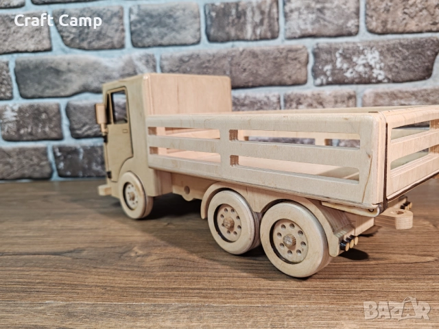 Дървен модел на фермерски камион – Craft Camp, снимка 6 - Коли, камиони, мотори, писти - 52735528