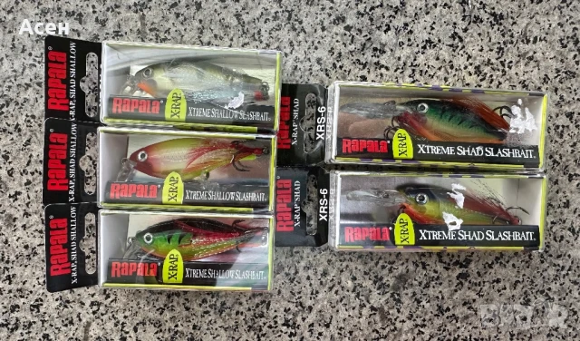 Воблери Rapala X-rap Shad 6 и X-rap Shad Shallow 6