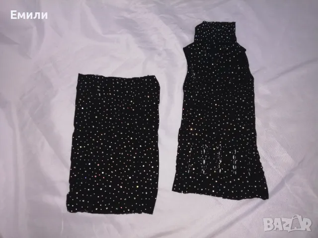 Комплект прозрачно еротично изрязано бельо мрежа с кристали XS, S, M, снимка 4 - Бельо - 48838787