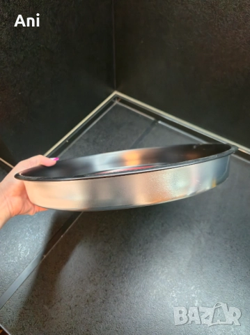 Метален поднос 34см. , снимка 2 - Съдове за готвене - 51488118