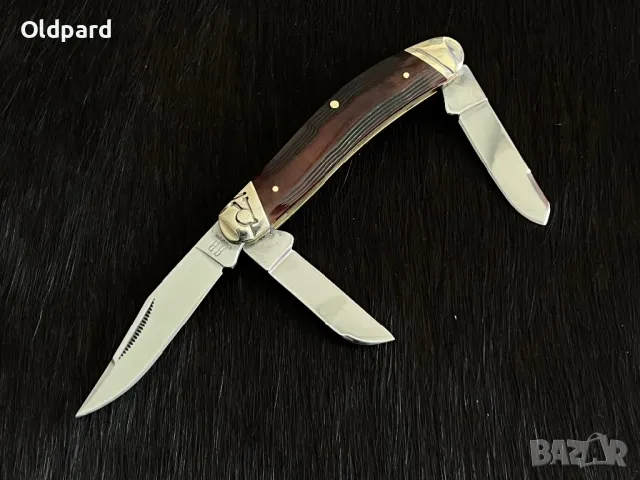 Среден сгъваем джобен нож High Plains Sowbelly (Rough Ryder). RR2050, снимка 2 - Ножове - 48617448