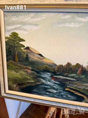 Страхотна голяма картина - ръчно рисувана с маслени бои върху платно, снимка 3 - Картини - 50987563