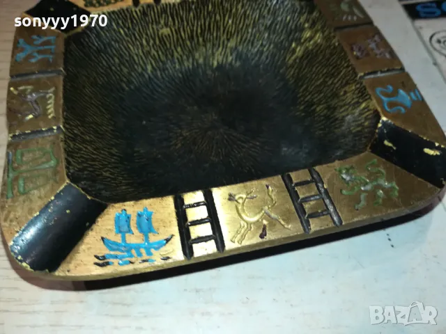 МЕД/МЕСИНГ-ПЕПЕЛНИК ОТ ФРАНЦИЯ 0301250741, снимка 2 - Антикварни и старинни предмети - 48526399