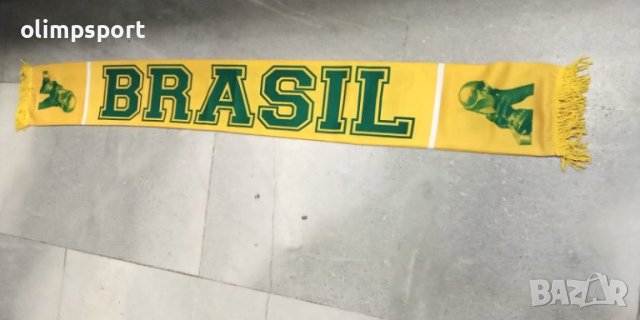 футболен шал Бразилия нов размери 18 х 150см , снимка 1 - Футбол - 35183679