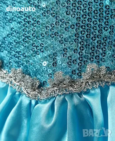 Детска рокля Елза (нова) 130см, снимка 2 - Рокли - 47426048