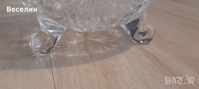 Кристална бомбониера Чехословакия Намаление , снимка 5 - Антикварни и старинни предмети - 51100586