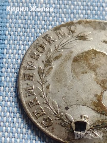 Сребърна монета 20 кройцера 1804г. Франц втори Будапеща Австрия 14958, снимка 3 - Нумизматика и бонистика - 42888416