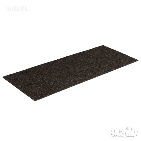 vidaXL Изтривалки за стълби, самозалепващи се, 15 бр., 60x25 см, тъмнокафяви, правоъгълни, снимка 3 - Изтривалки - 56146816